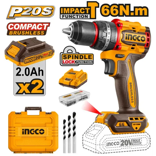 Compact Brushless Cordless Drill